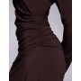 Daska slinky one cape detail maxi dress