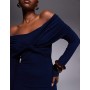ASOS DESIGN off shoulder twist midi dress