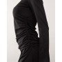Monki long sleeve ruched mini dress in black