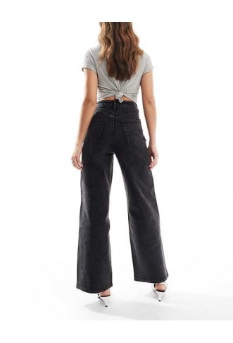 ONLY Hope wide leg jeans with rhinestones
