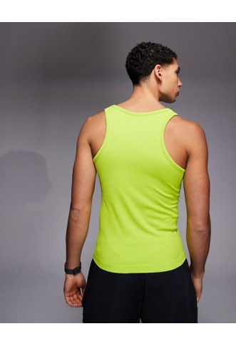 4505 square neck slim fit seamless rib training vest
