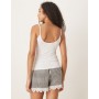 Gina Tricot jersey strappy cami top in white