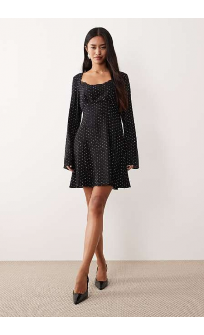 Nobody's Child Olivia lace square neck mini dress