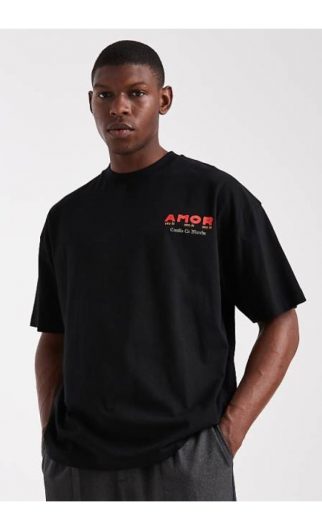 ASOS DESIGN oversized t-shirt with cartoon graphic