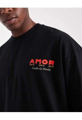 ASOS DESIGN oversized t-shirt with cartoon graphic