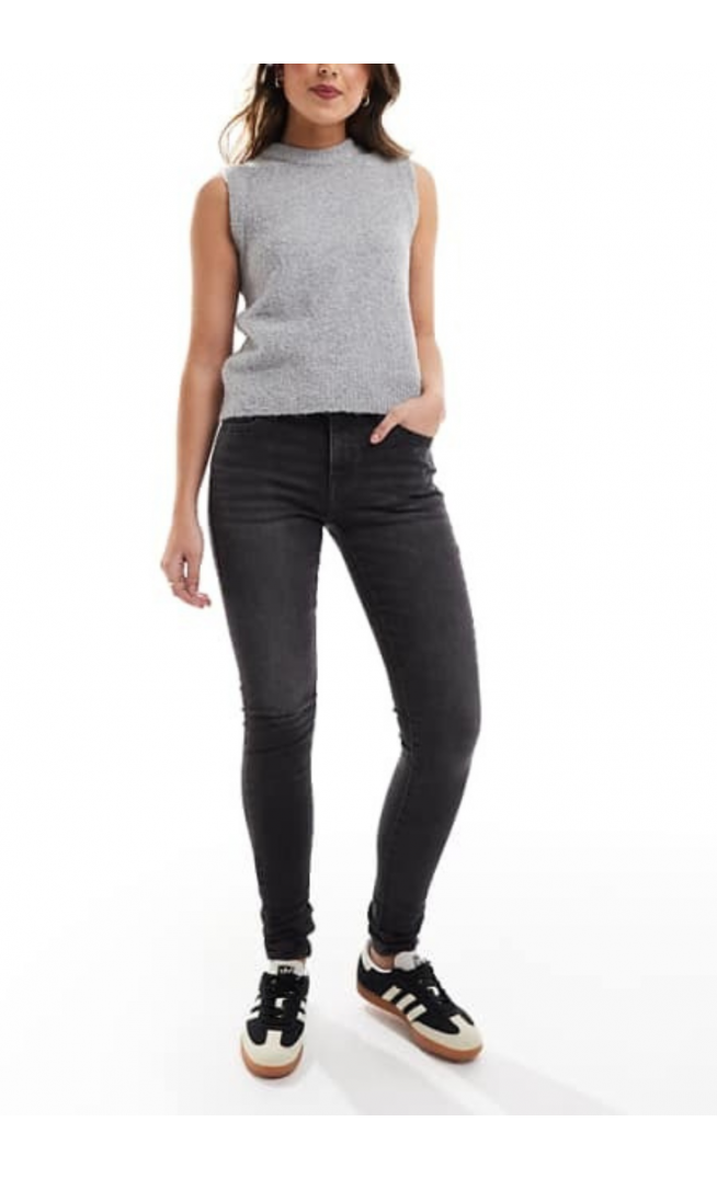 Levi's 710 super skinny jeans in washed black