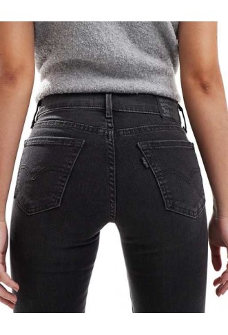 Levi's 710 super skinny jeans in washed black