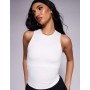 4505 Icon soft touch high neck tank with inner bra
