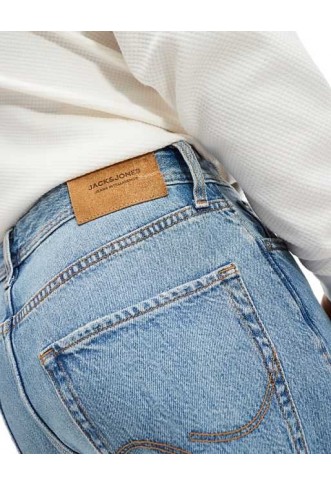 Jack & Jones Alex baggy jeans in mid blue vintage wash