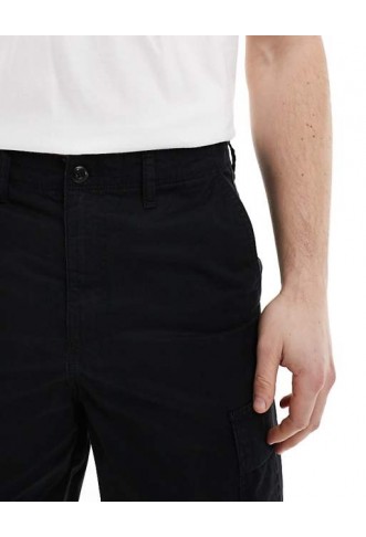 JJ Rebel loose fit cargo trouser in black