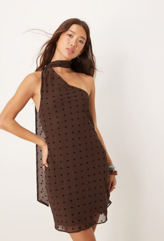 ASOS DESIGN scarf wrap mini...