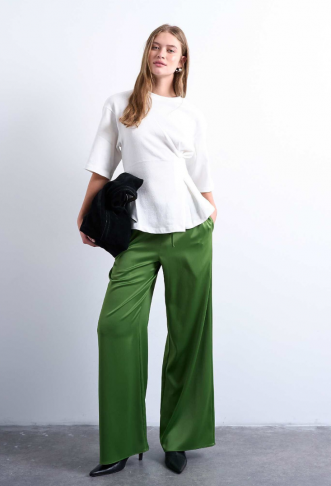 Topshop Satin tie waist...