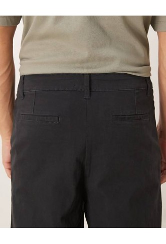 ASOS DESIGN loose chinos in black