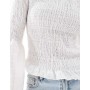 ASOS DESIGN shirred top with angel sleeves in white