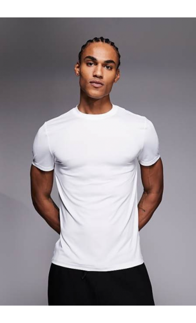 4505 Icon active  training t-shirt in white