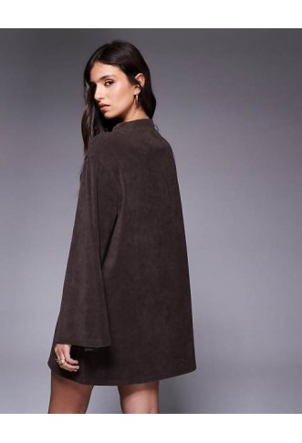 ASOS DESIGN cocoon sleeve cord mini dress