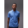ARKET pique jersey short sleeve polo shirt in blue