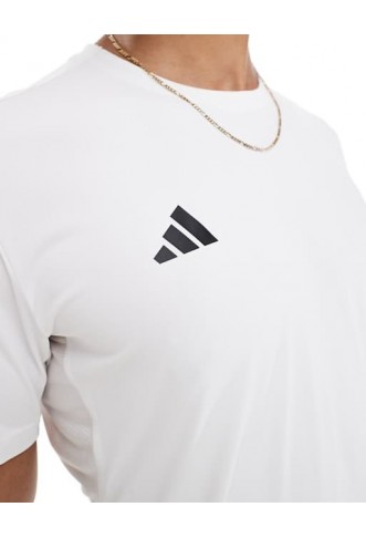 adidas Running Adizero t-shirt in white