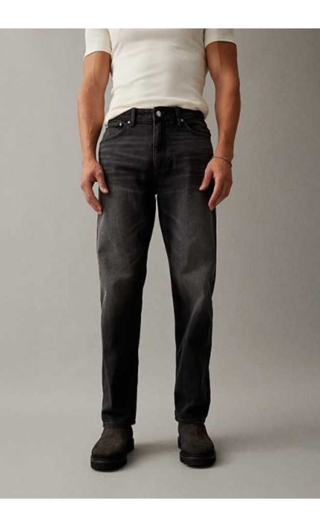 ASOS DESIGN straight jeans in washed black