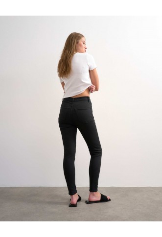 Topshop Jamie skinny high rise jean in black