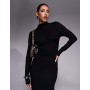 ASOS DESIGN high neck long sleeve maxi dress