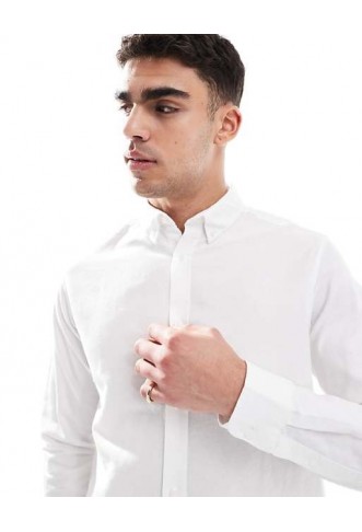 JJ Rebel smart shirt in white