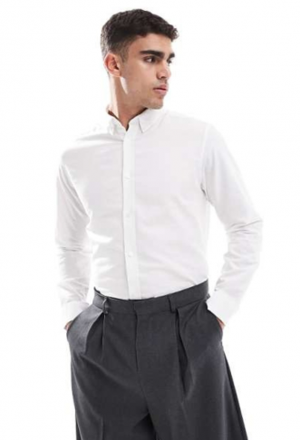 JJ Rebel smart shirt in white