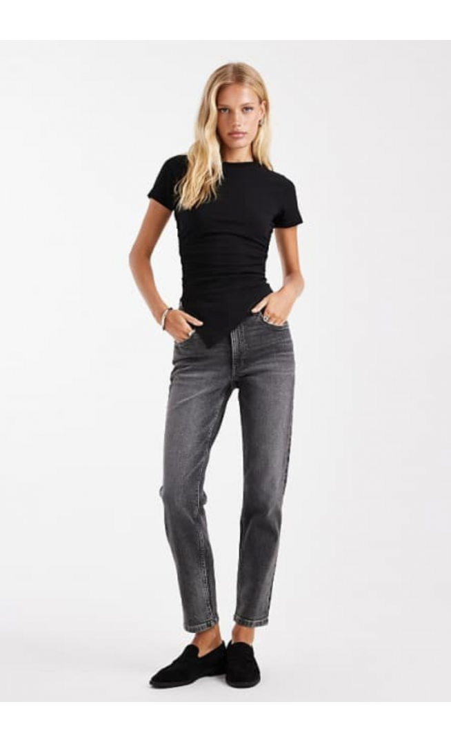 ASOS DESIGN slim fit comfort jeans in grey