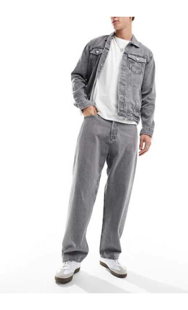 Jack & Jones Alex baggy jeans in grey