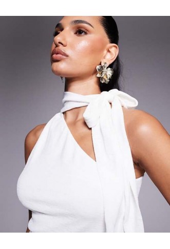 Princess Polly Anderstone slinky scarf neck tie top