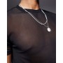 ASOS DESIGN muscle fit t-shirt in black mesh