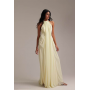 ASOS DESIGN Bridesmaids grecian draped halter Maxi Dress