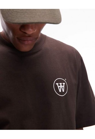 Double A By Wood Wood liam back print t-shirt