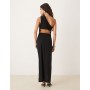 ASOS DESIGN ruched maxi dress in black