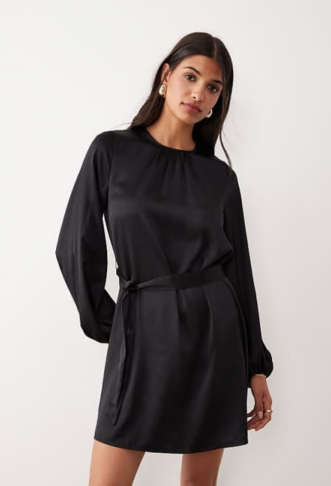 Vila balloon sleeve satin...