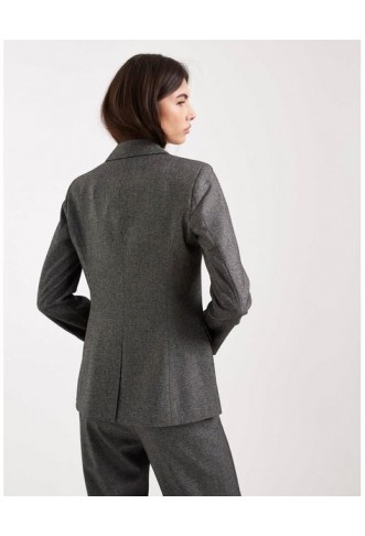 Vero Moda Women's Black Salt And Pepper  Blazer