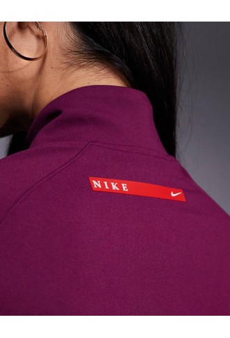 Nike Gym Life Swoosh double zip long sleeve top