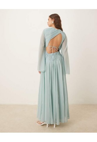 ASOS DESIGN asymmetric dropped waist maxi dress