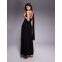 TFNC one shoulder scarf neck maxi dress