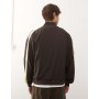 Reclaimed Vintage zip through track jacket with side stripe