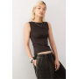 Weekday Annie super soft boat neck sleeveless top