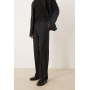 Asos Design wide leg pull on suit trousers in black