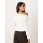 ASOS DESIGN Supersoft corset waist long sleeve top