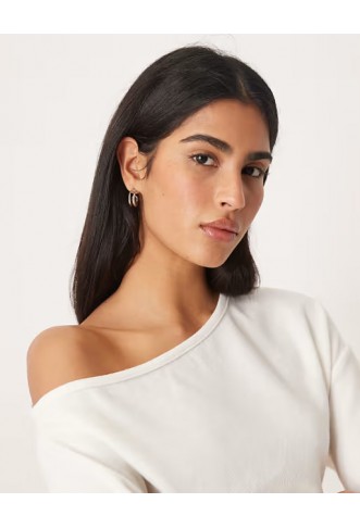 ASOS DESIGN Supersoft corset waist long sleeve top