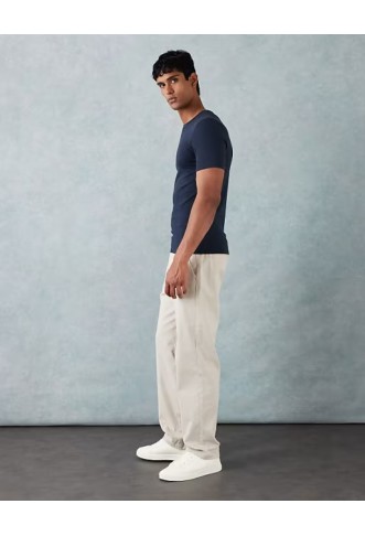 ASOS DESIGN straight chinos in stone