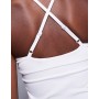 4505 Tennis active deep v cross back tank top