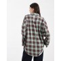 ASOS DESIGN oversized shirt in green brushed check