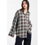 ASOS DESIGN oversized shirt in green brushed check
