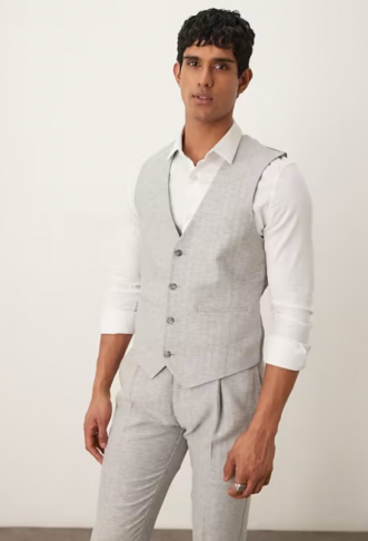 ASOS DESIGN linen cotton...