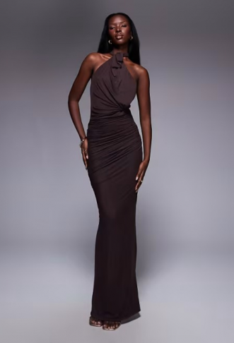 ASOS DESIGN mesh twist bust...